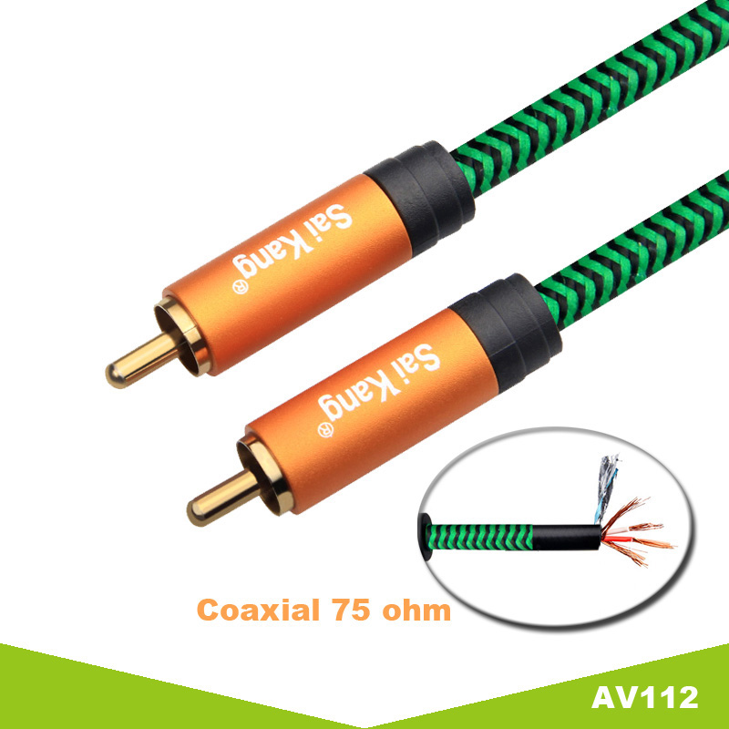 AV cable RCA gold plated nlyno