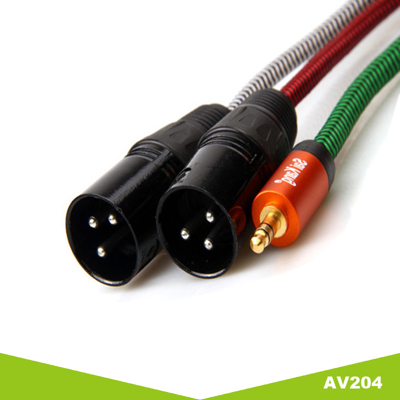 AV cable DC3.5 to canon male＊2