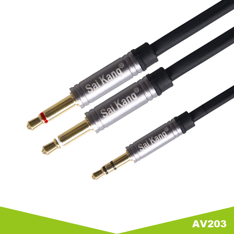 AV cable 3.5x1 to 6.5x2